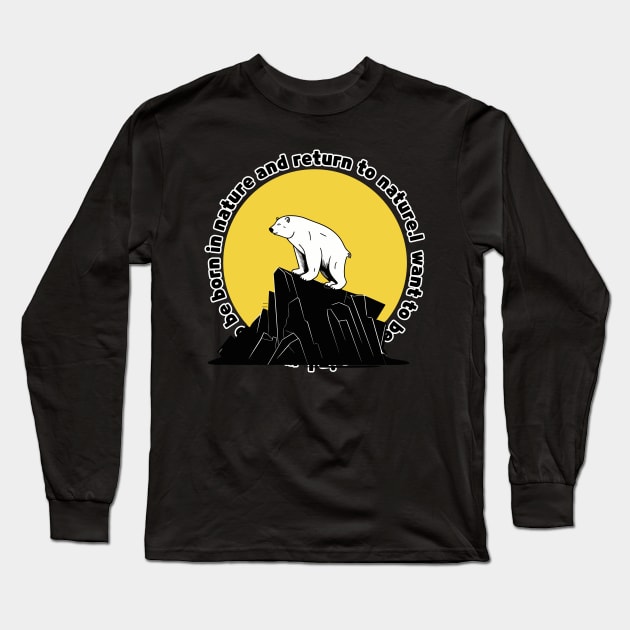 POLAR BEAR Long Sleeve T-Shirt by zzzozzo